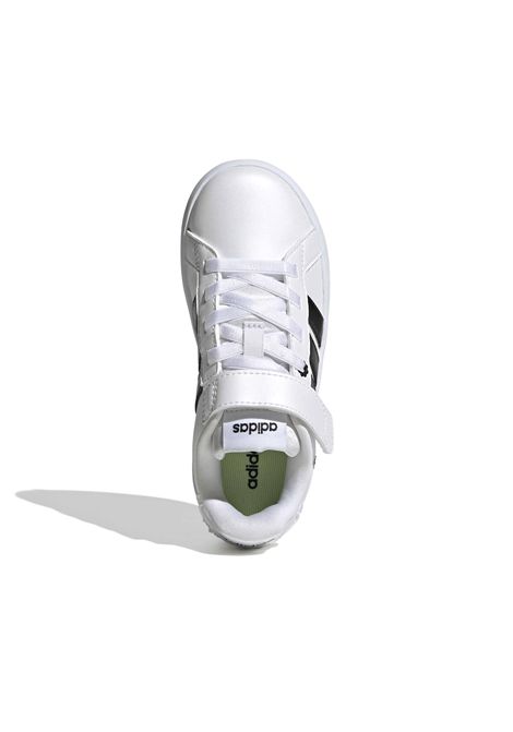 Adidas Grand Court 3.0 Shoes White Black Girls Kids ADIDAS CORE | Sneakers | KH8835-